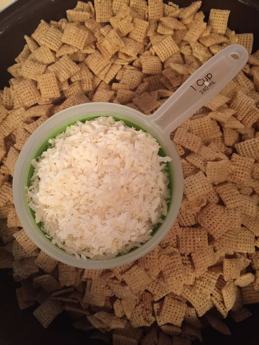 Add 1 cup unsweetened coconut flakes