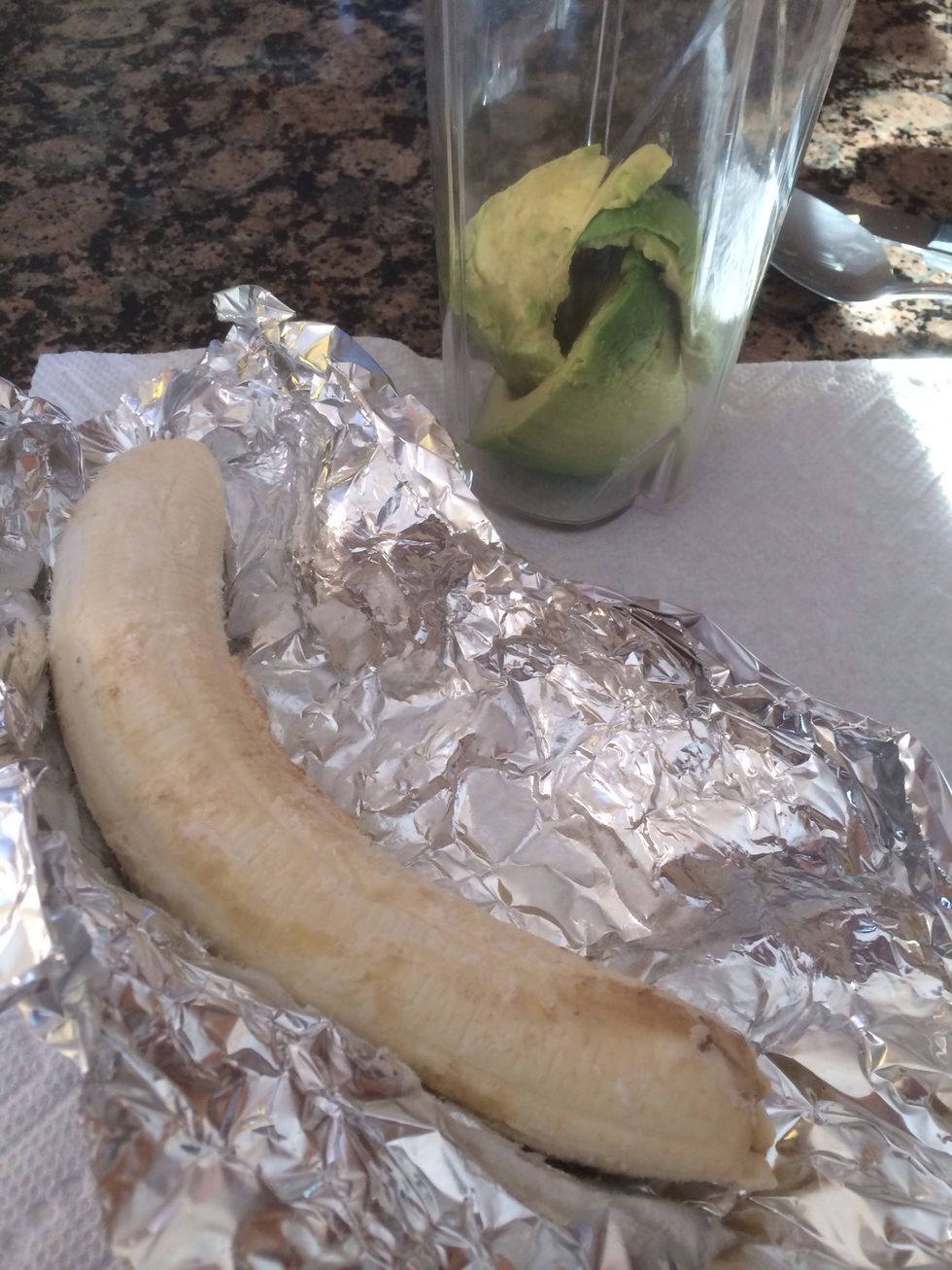 Add 1 Frozen ripe banana