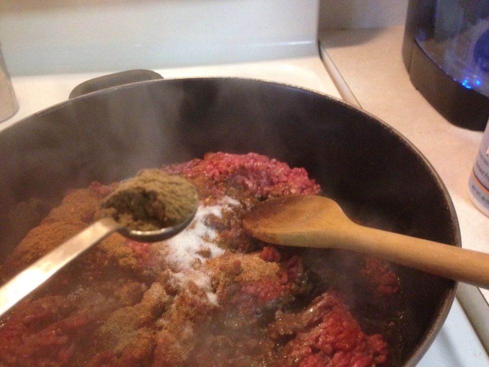 Add 1 heaping Tablespoon of cumin.