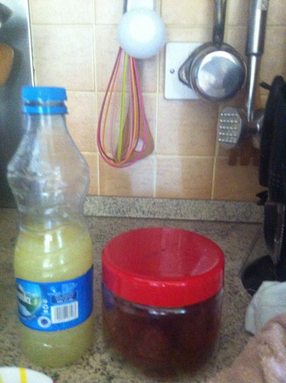 Add 1 lemons  juice in and about a cup of water