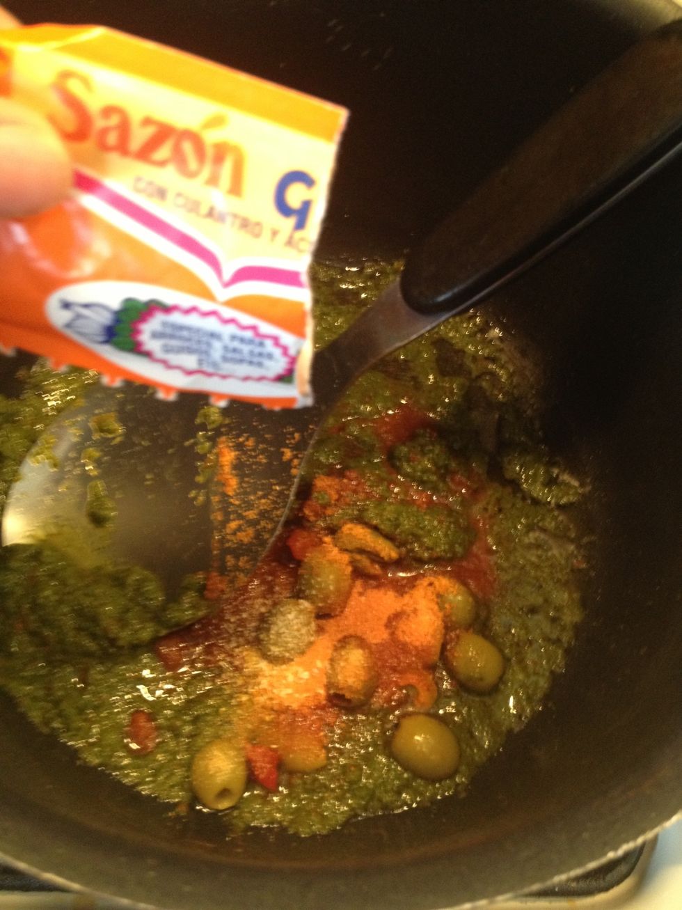 Add 1 or 2 packages of the coloring. It all depends how yellow you want the rice.