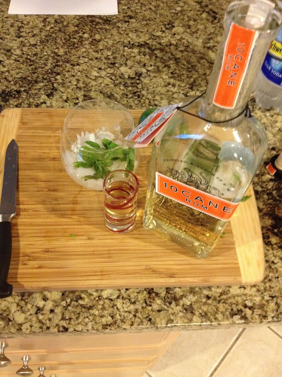 Add 1 oz or more light colored rum