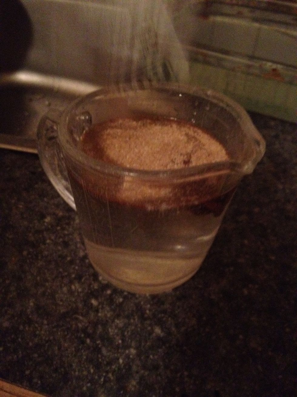 Add 1 packet of beef bouillon into a cup of water