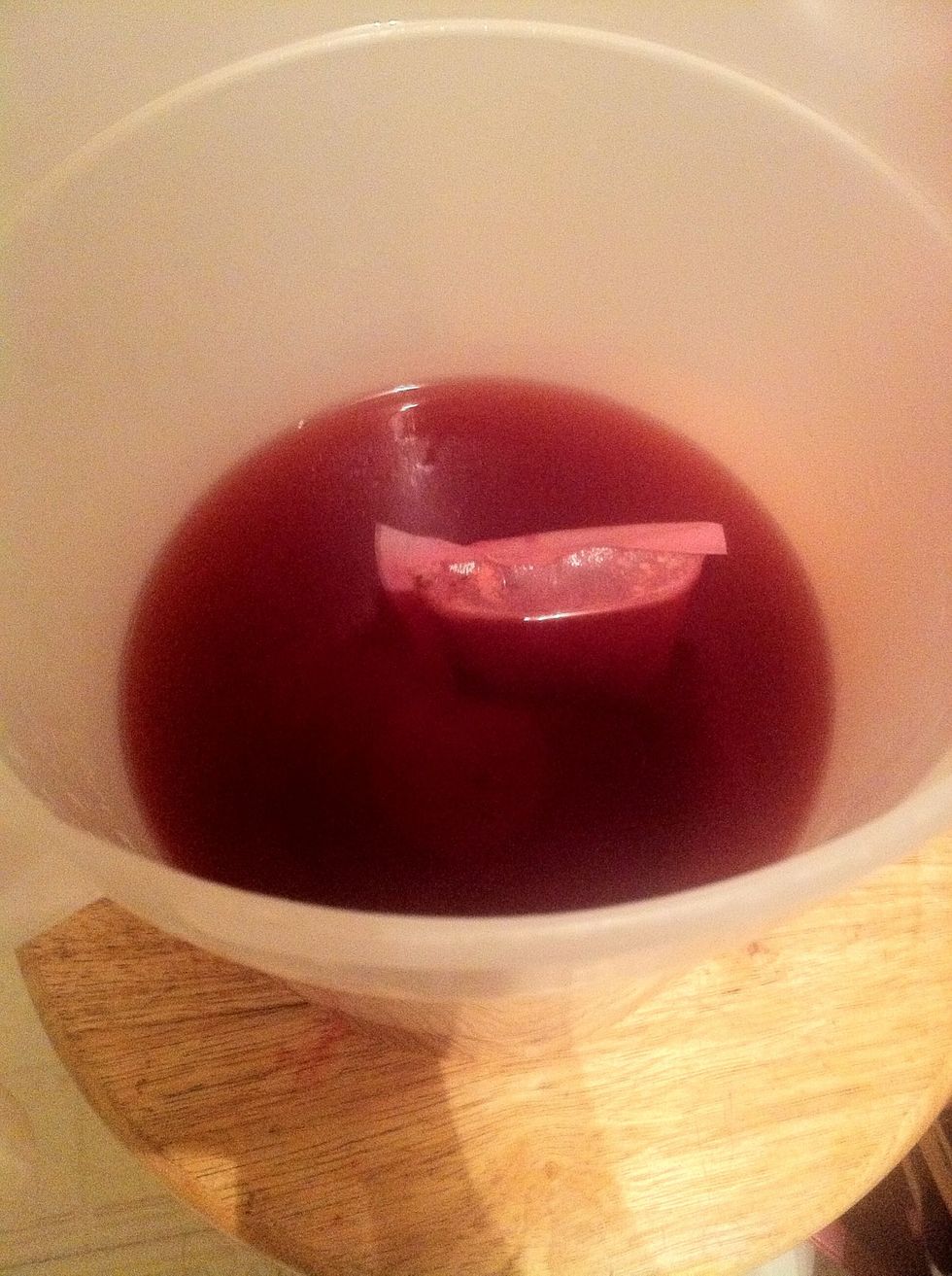 Add 1 quart of COLD water to the tea