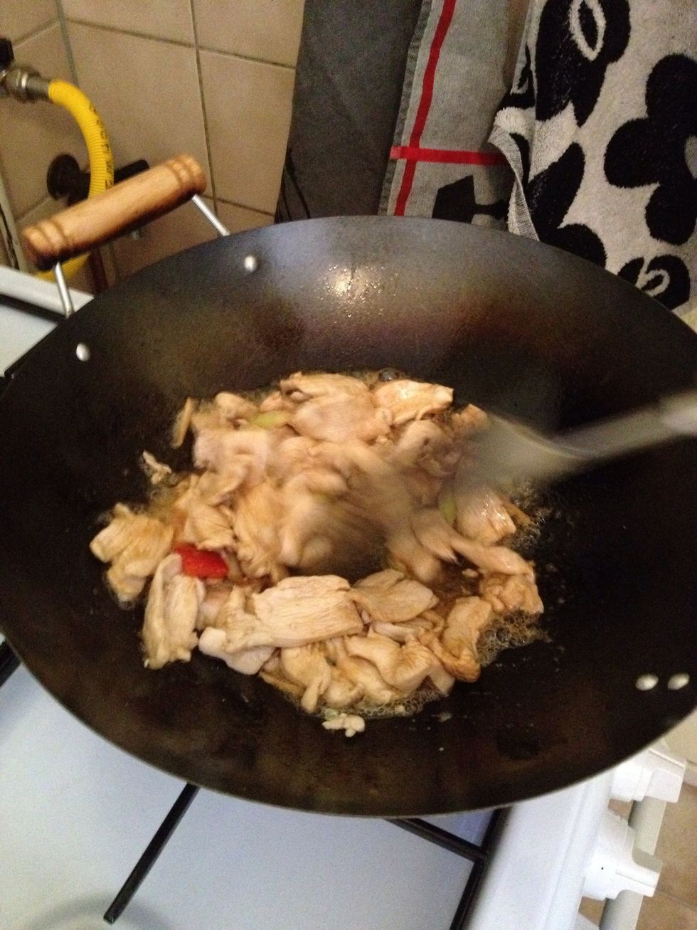 Add 1 spoon of soy sauce,add salt,sugar,(depends on how much you have it here),but here I put 3 spoon salt n 3 spoon sugar