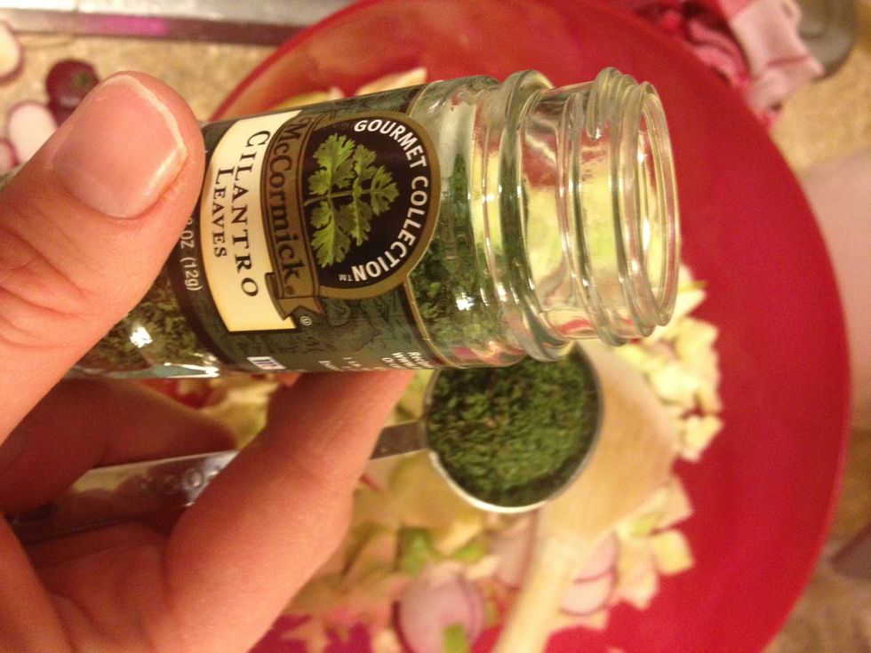 Add 1 T cilantro