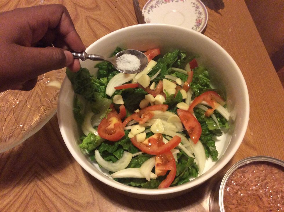 Add 1 table spoon of salt