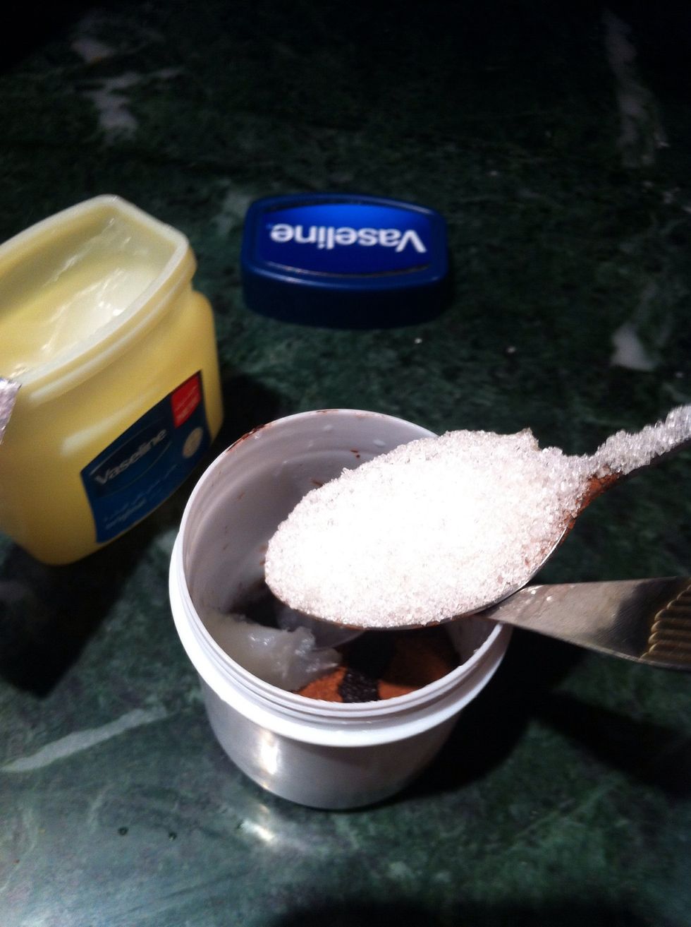 Add 1 table spoon of sugar or 1 teaspoon of sugar