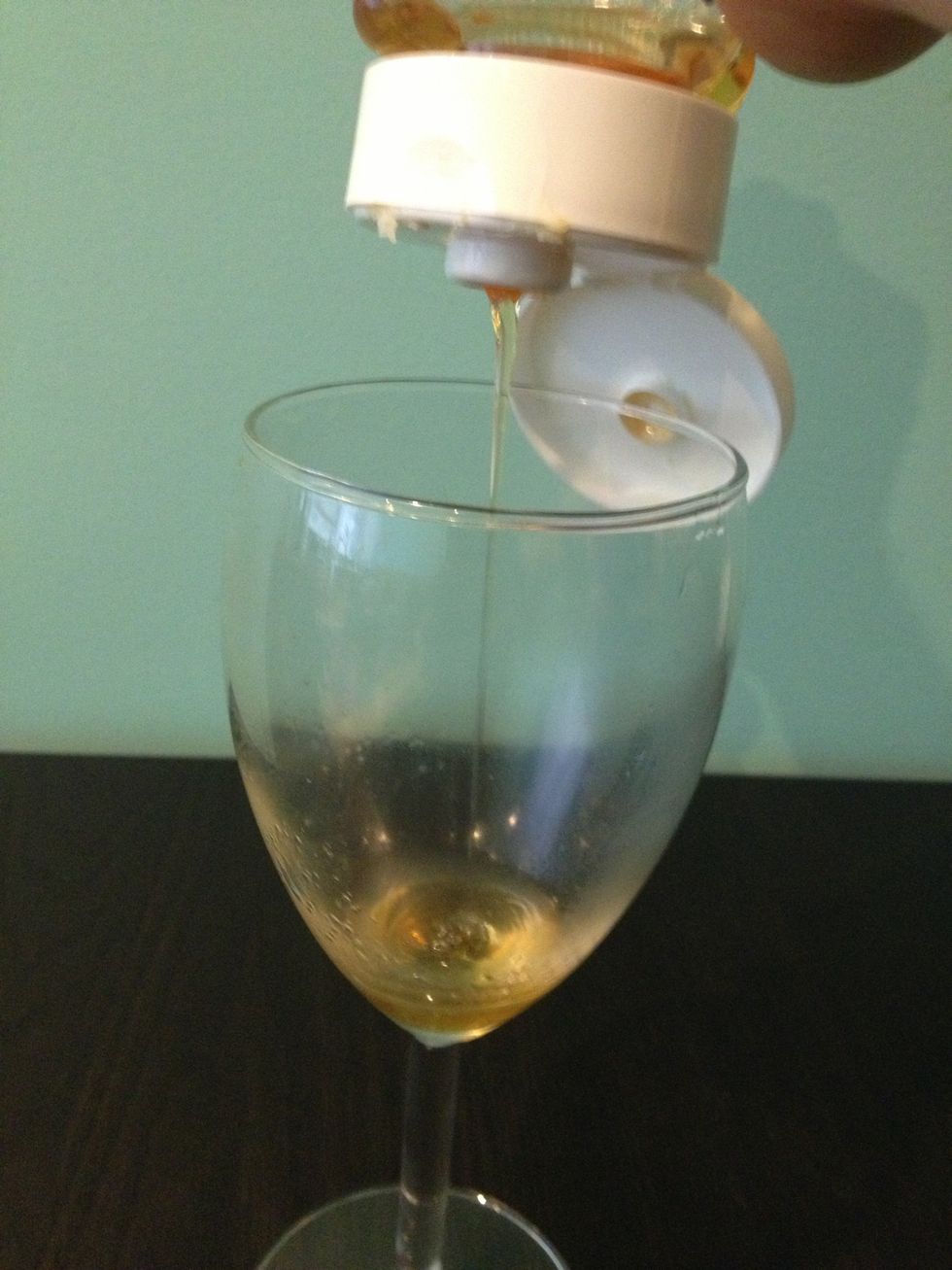 Add 1 tablespoon of honey to your glass.
