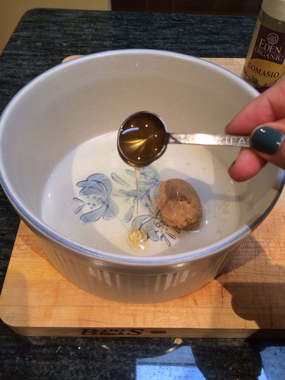 Add 1 tablespoon of honey.