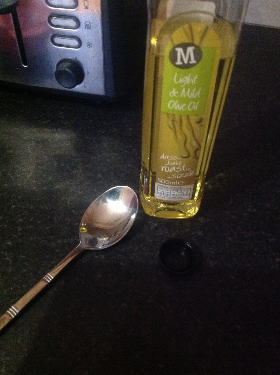 Add 1 tablespoon of olive oil extra virgin if u have it ( i ran out)
