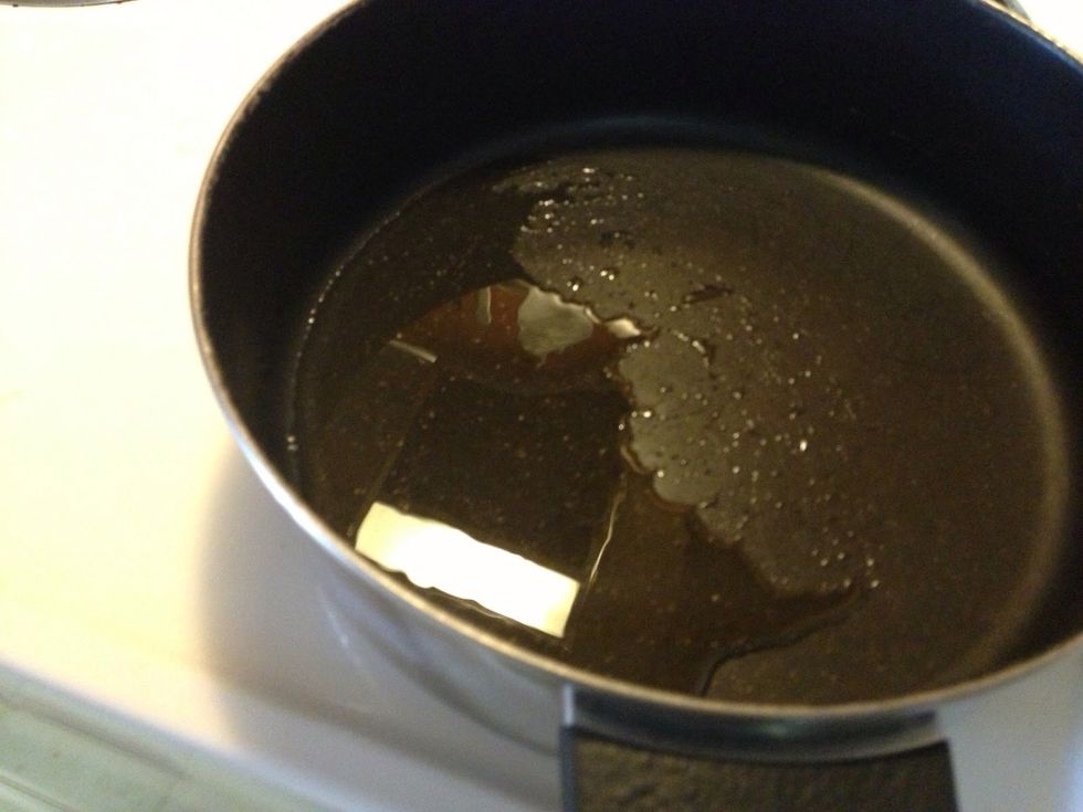 Add 1 Tablespoon of vegetable oil to a hot pan.