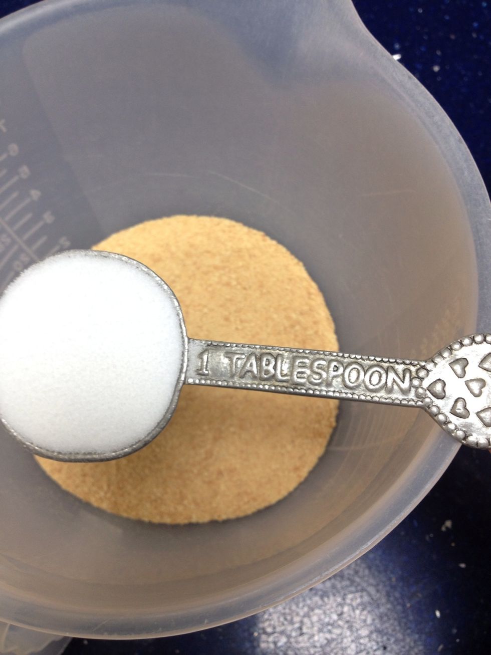 Add 1 tablespoon of white granulated sugar.