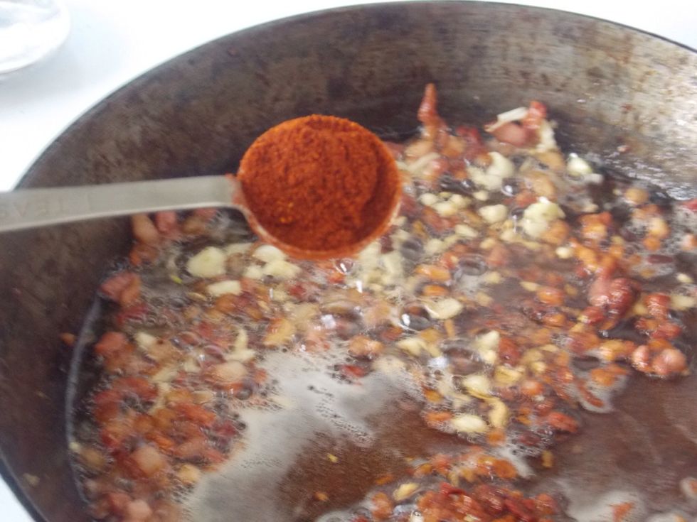Add 1 Tablespoon paprika.