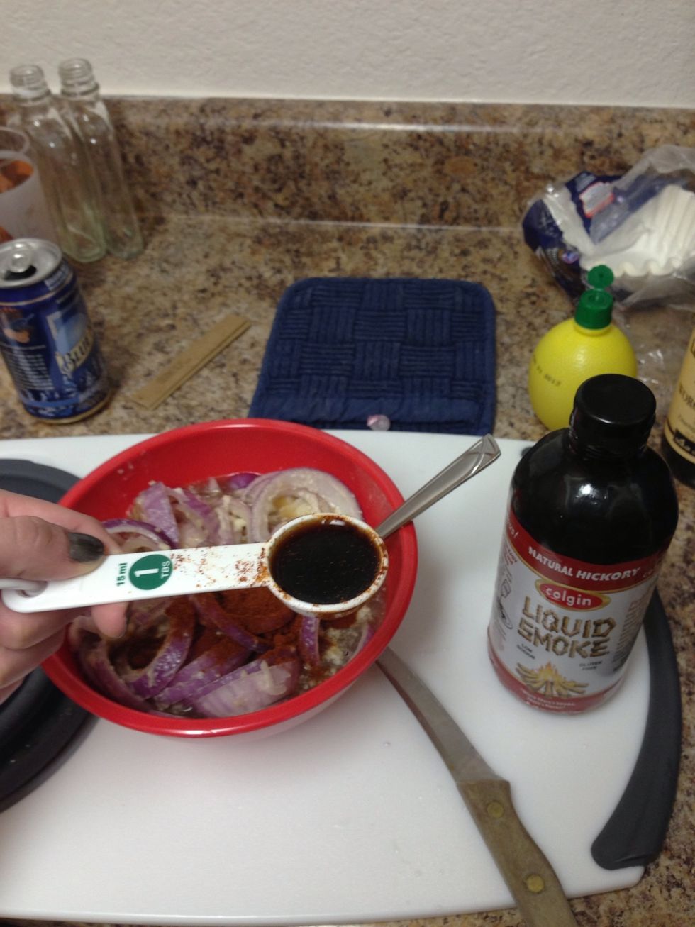 Add 1 Tbsp of liquid smoke.