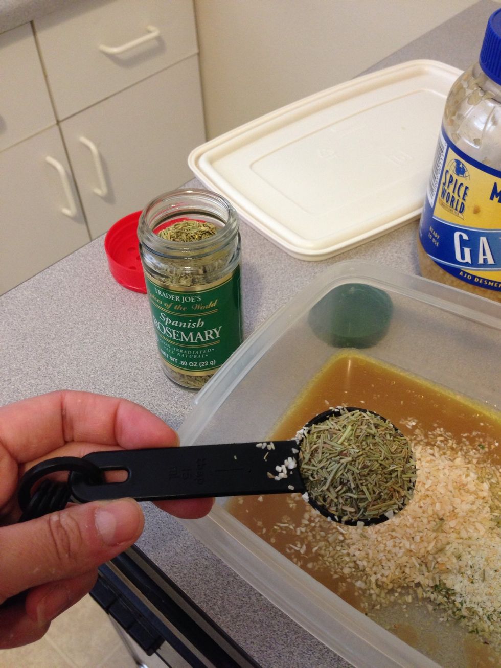 Add 1 tbsp of rosemary to the mixture.