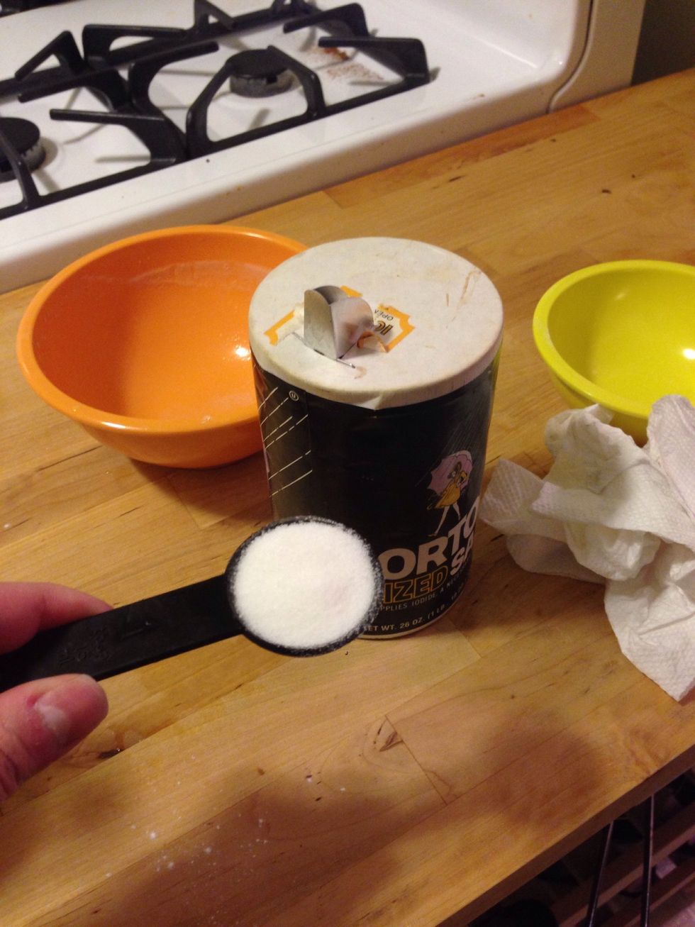 Add 1 tbsp of salt to the final knead or the last minute in the mixer.