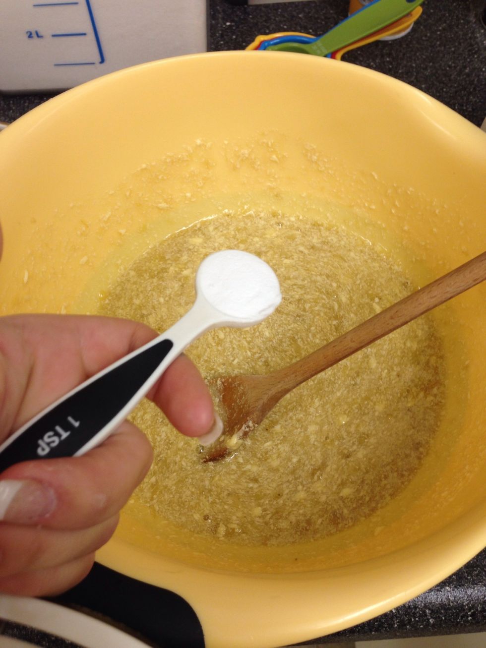 Add 1 teaspoon baking soda