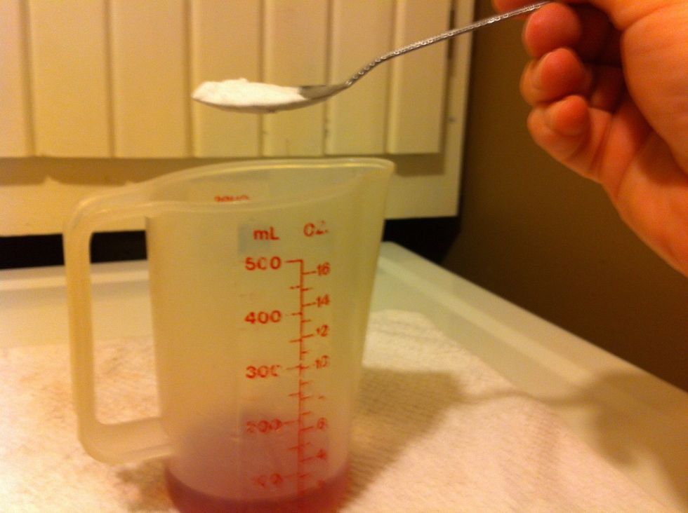 Add 1 teaspoon Baking Soda.