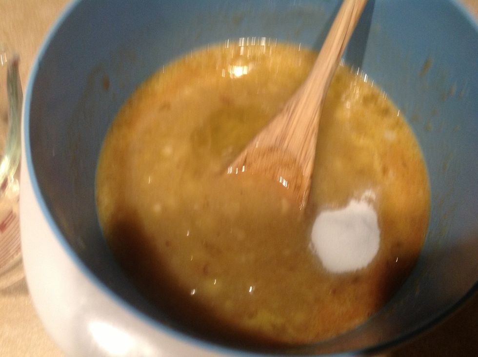Add 1 teaspoon of baking soda