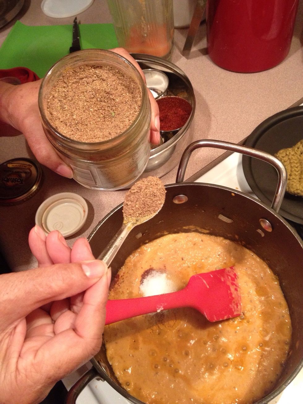 Add 1 teaspoon of garam masala.