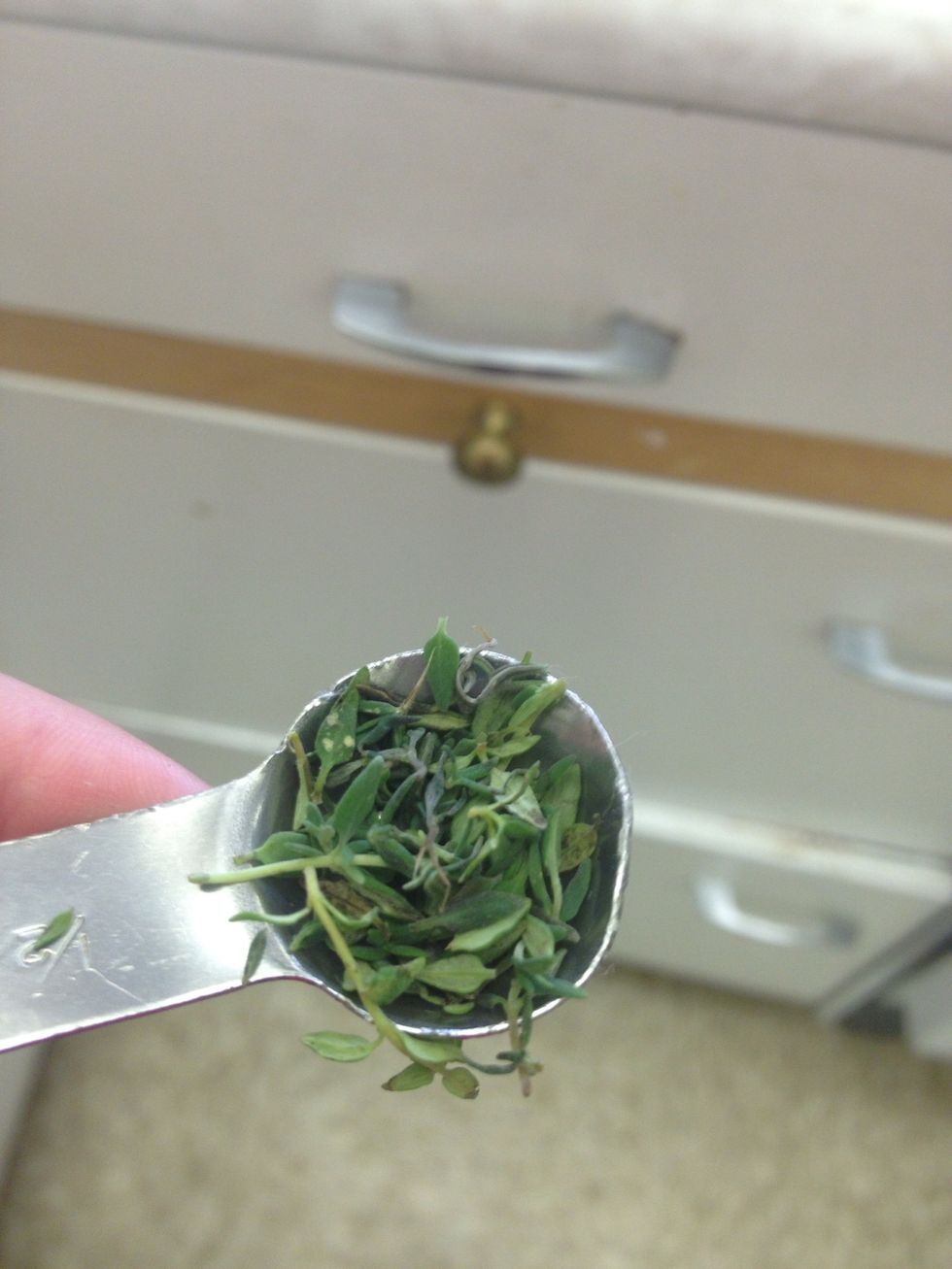 Add 1 teaspoon of minced thyme