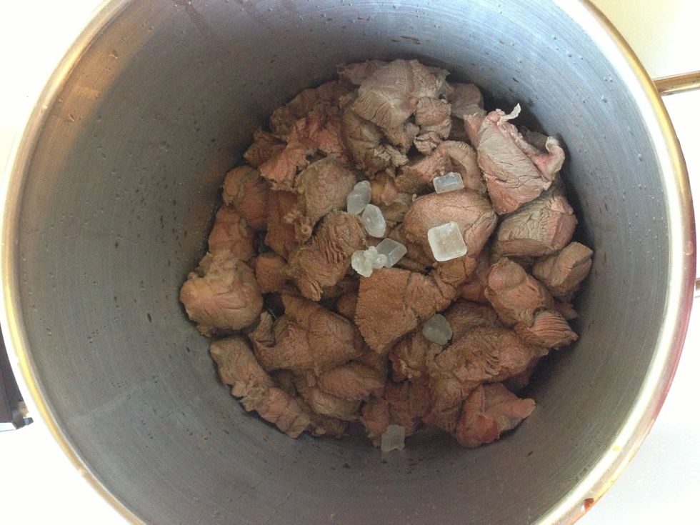 Add 1 teaspoon of salt and 5 tablespoons of soy sauce