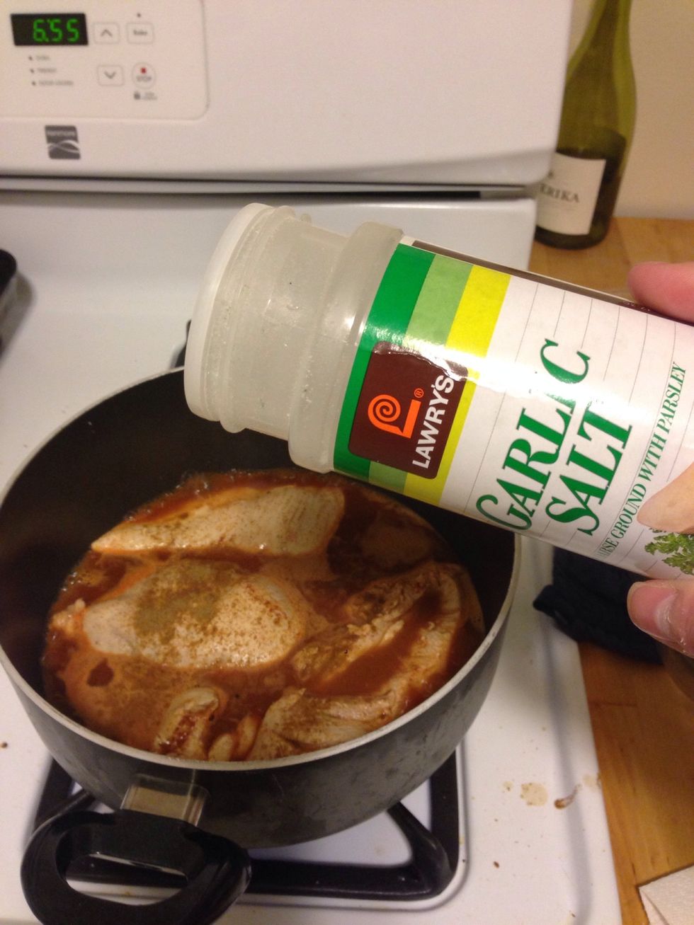 Add 1 tsp of garlic salt to the mixture.