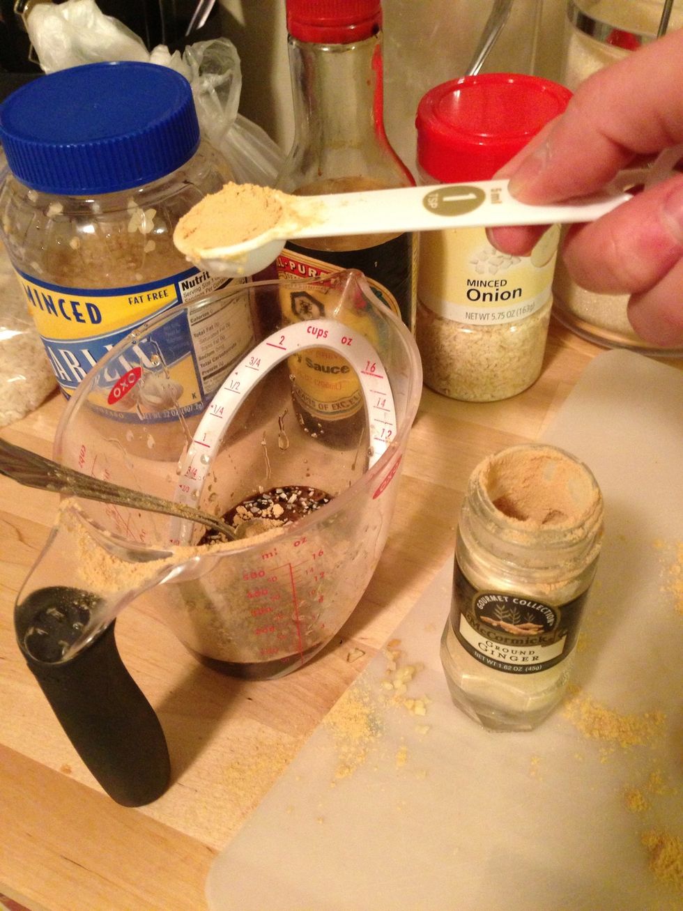 Add 1 tsp of ginger to the honey mixture.