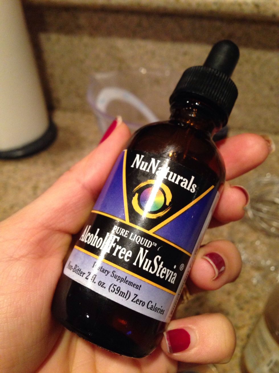 Add 1 tsp of liquid stevia or sweetener of choice.