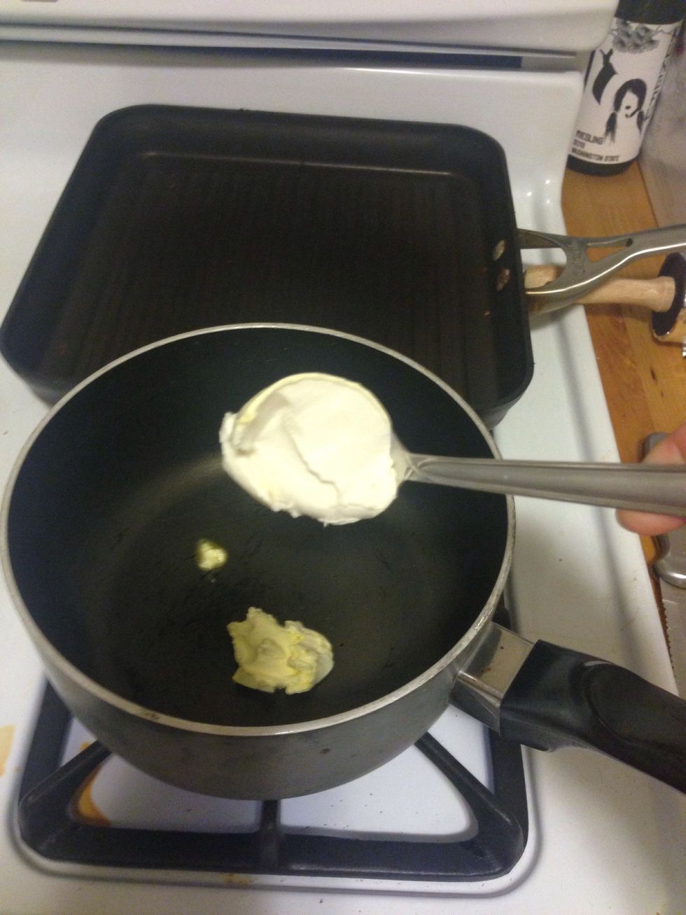 Add 1 tsp of non fat cream cheese.