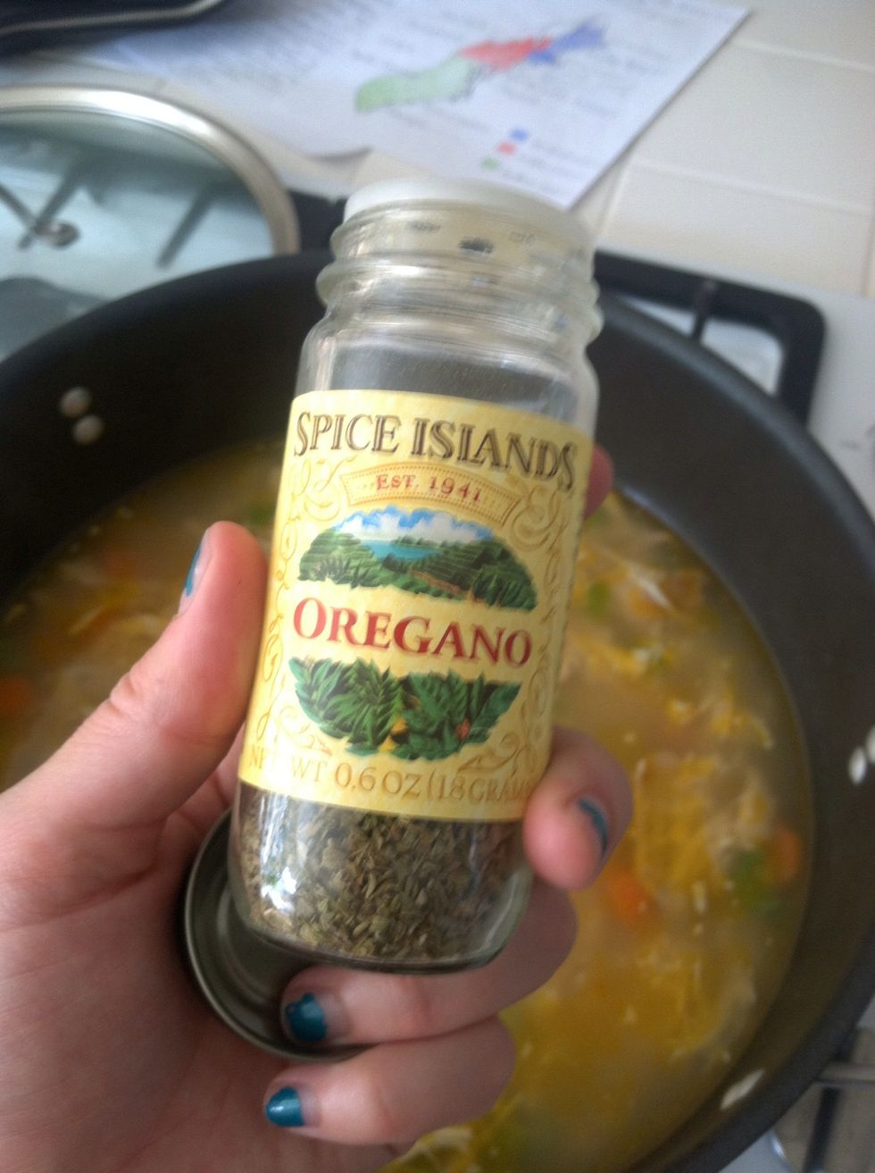 Add 1 tsp oregano