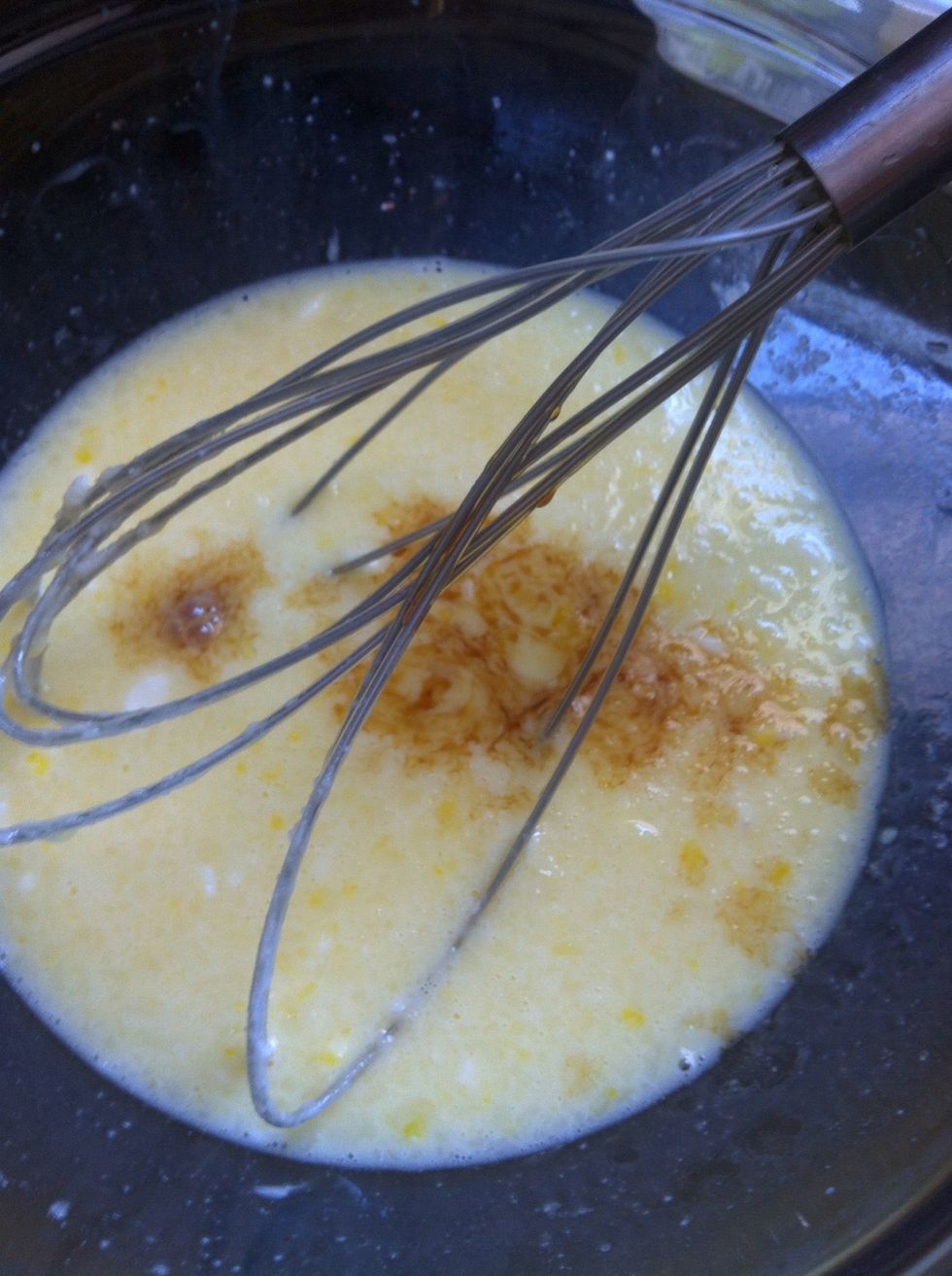 Add 1 tsp vanilla extract, as well as 2 tsp of sugar.
