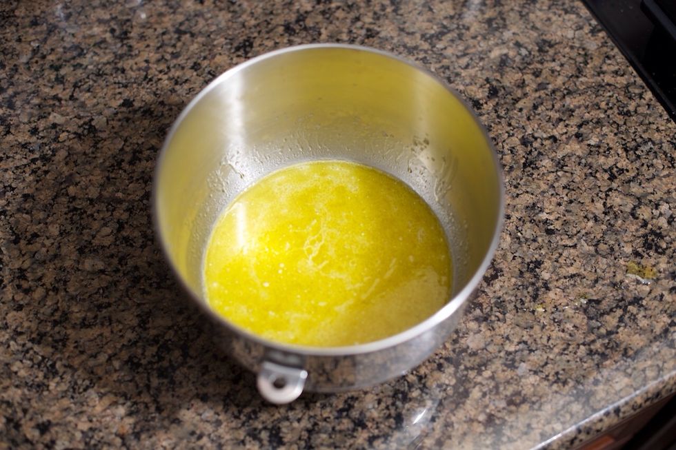 Add 1\u00bd teaspoons salt, \u2154 cup white sugar, and \u00bc cup olive oil.  Mix well.