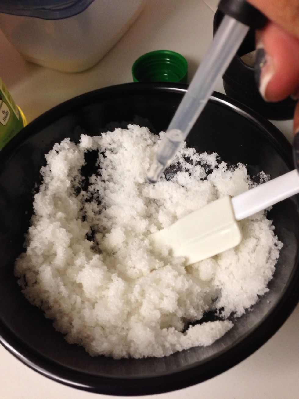 Add 10 drops of scented oil.