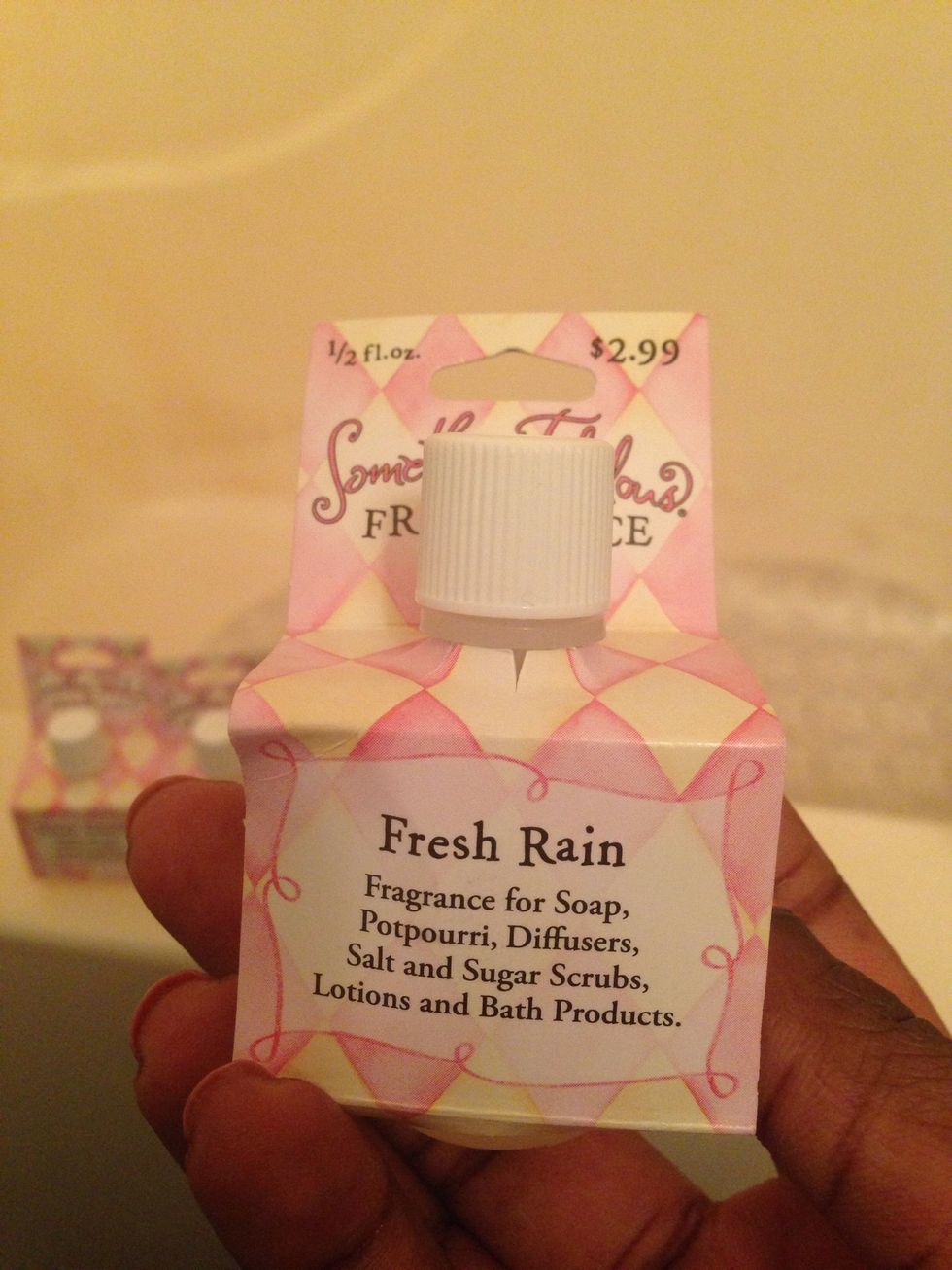 Add 10 drops of your fragrance. This time I am using fresh rain scent.