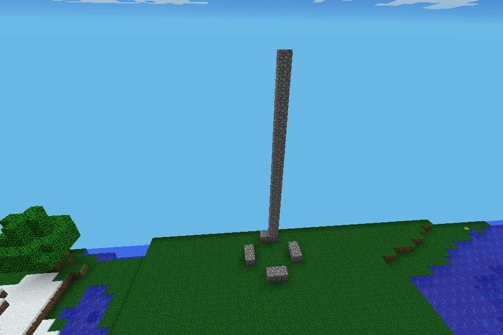 Add 19 more blocks so you have a 20 block high