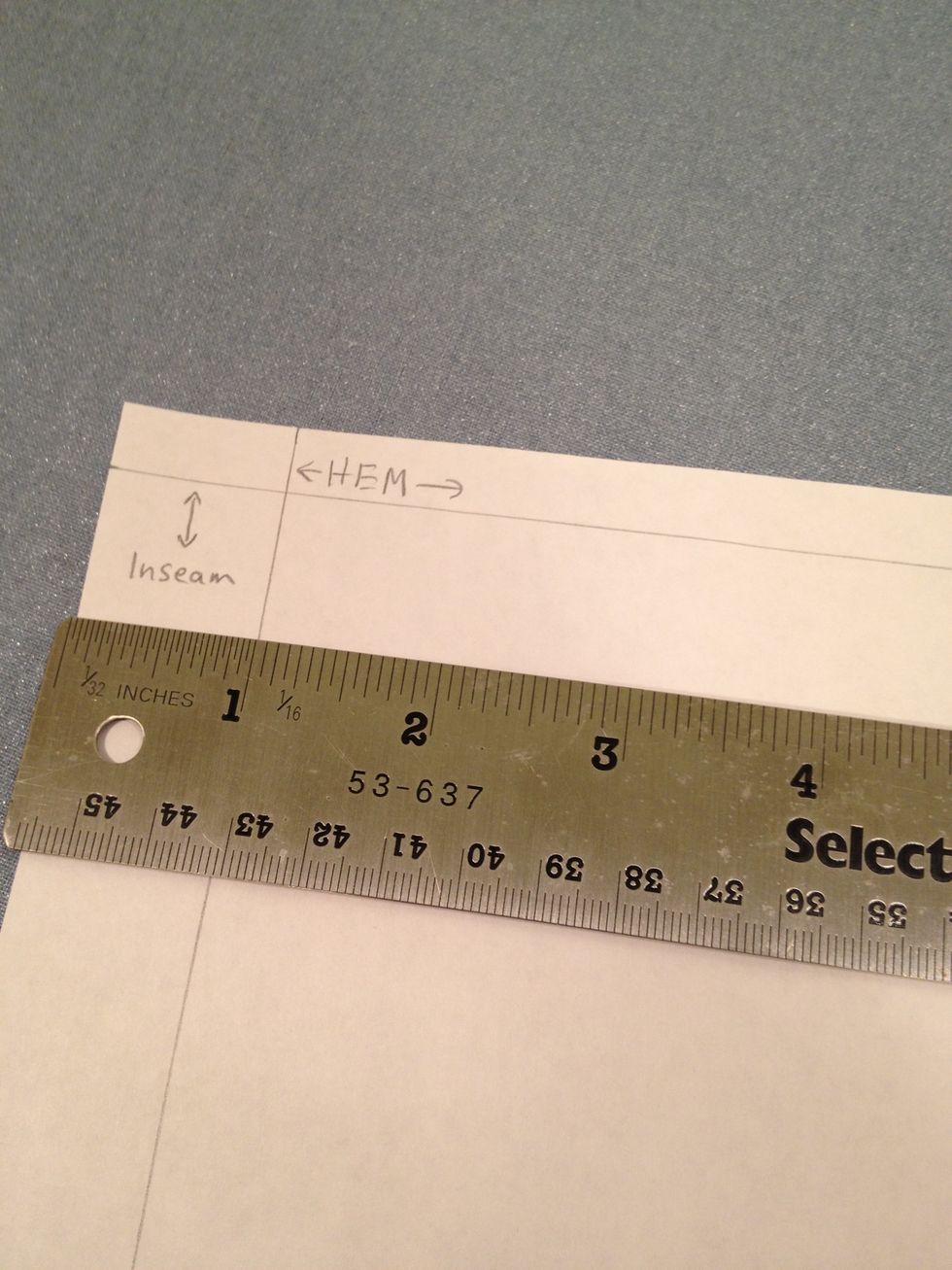 Add 1cm to the top of the paper for the hem. Measure the thickness of your phone and add that measurement to an additional 1cm for the inseam stitching. The total was 2.5cm/1" for me.