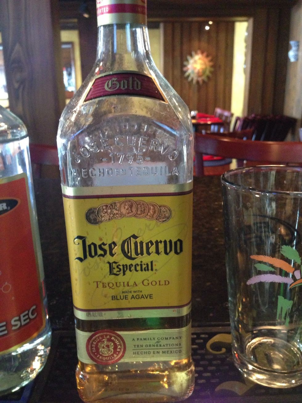 Add 1oz of tequila, i used jose cuervo gold but you can use any tequila you like