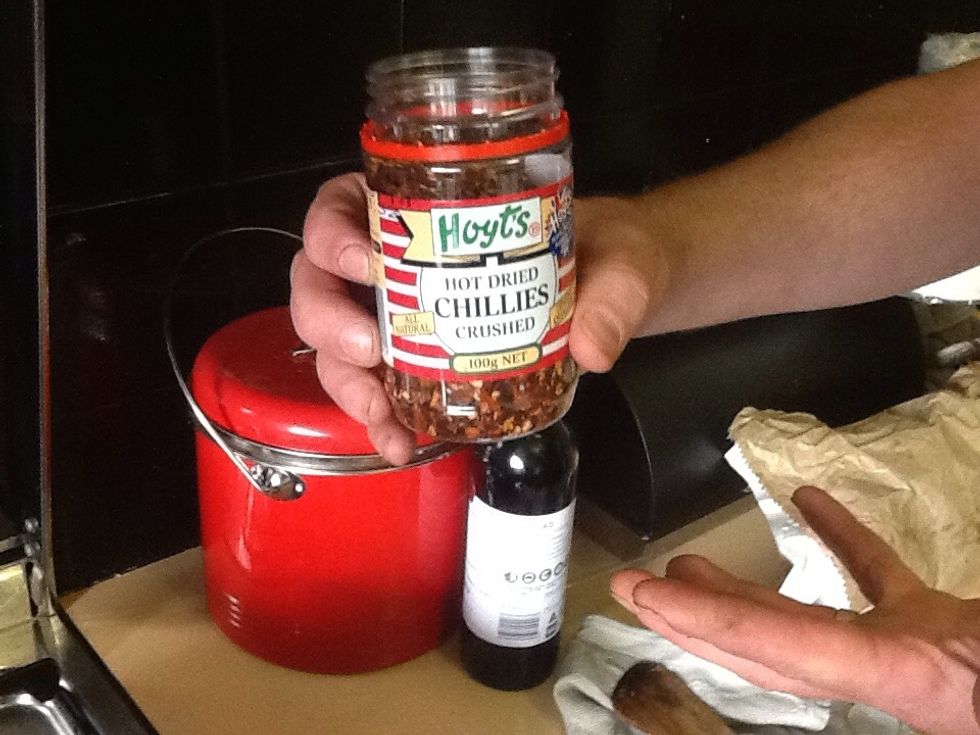 Add 1tbl spoon of chilli flakes