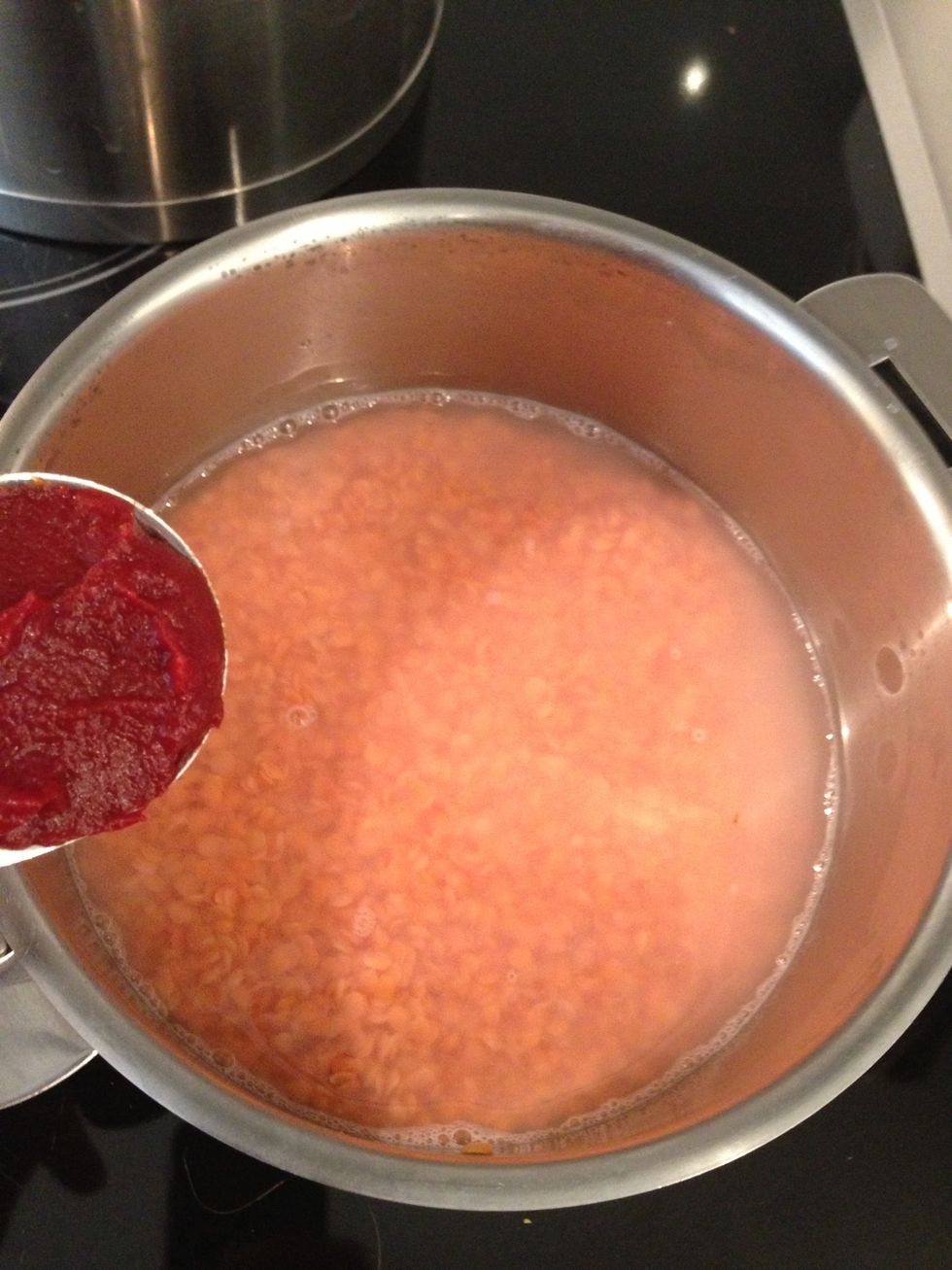 Add 1TBsp tomato paste