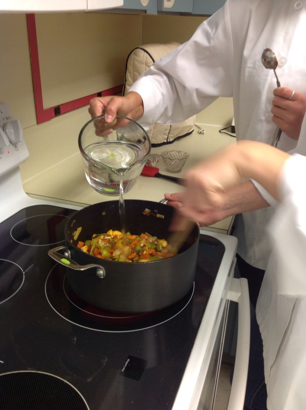 Add 2 1/2 quarts of water.