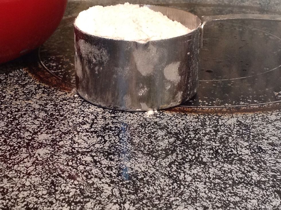 Add 2 1/4 cups of flour.