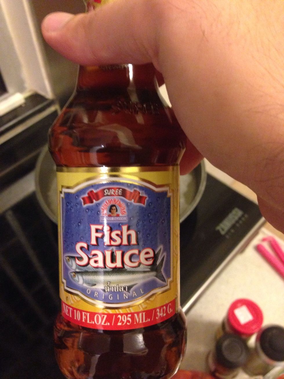 Add 2-3 tbsp of fish sauce until desired saltiness is achieved (end of cooking)