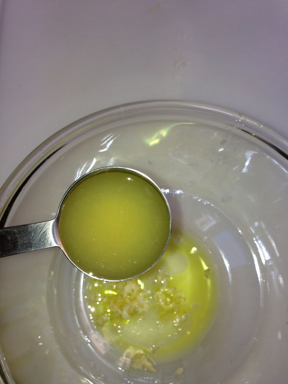 Add 2-3 TBsp of freshly squeezed lemon juice add 1 Tsp of salt
