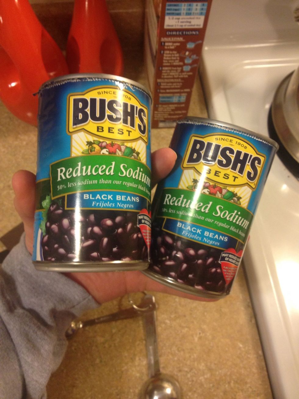 Add 2 cans of beans
