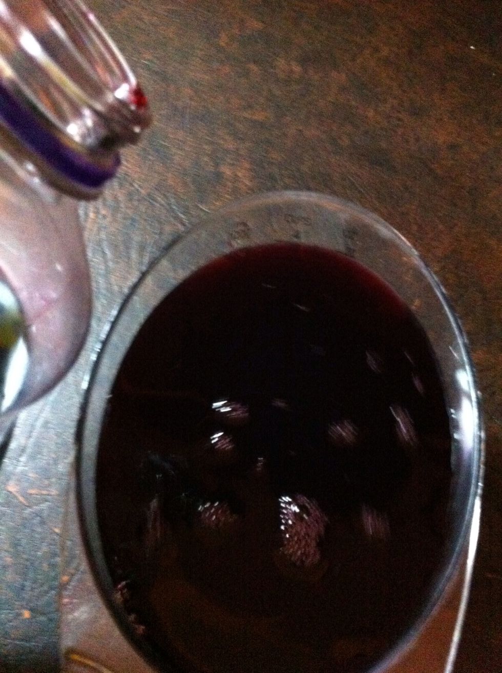 Add 2 cups grape juice. You can use any ratio of the two that fits your taste. Maybe you only want grape. \ud83c\udf47