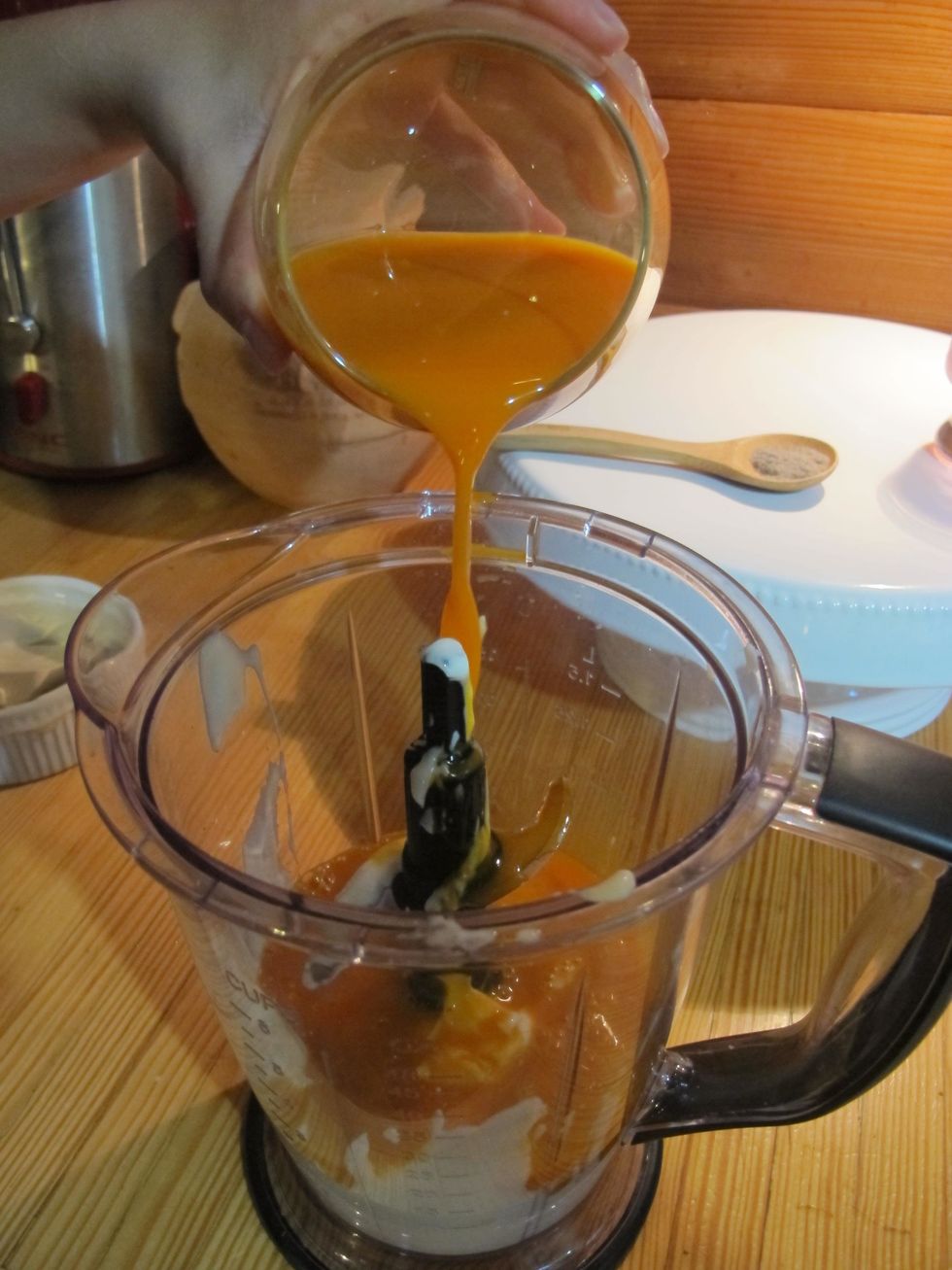 Add 2 cups of fresh mango juice.