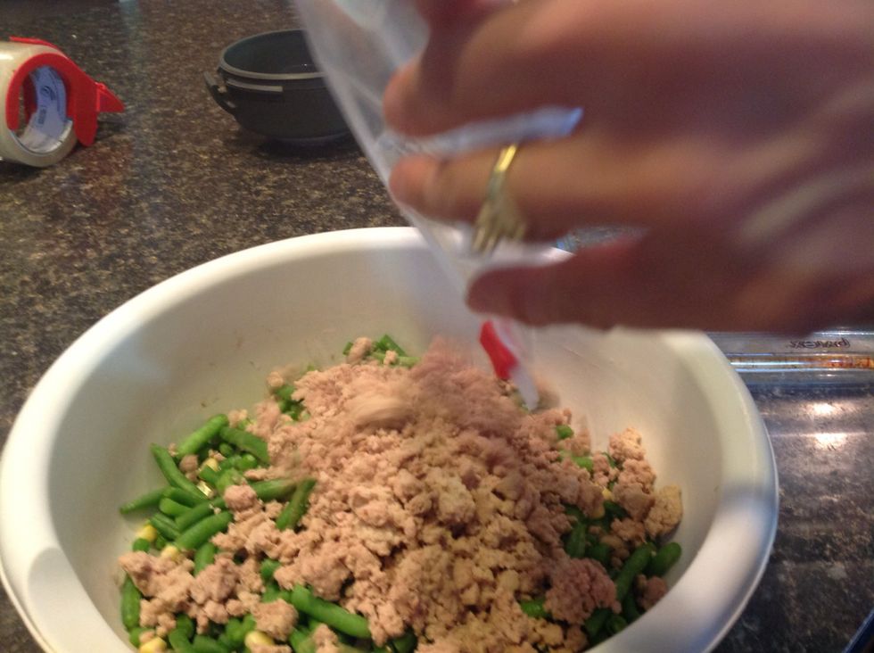 Add 2 cups of ground beef
