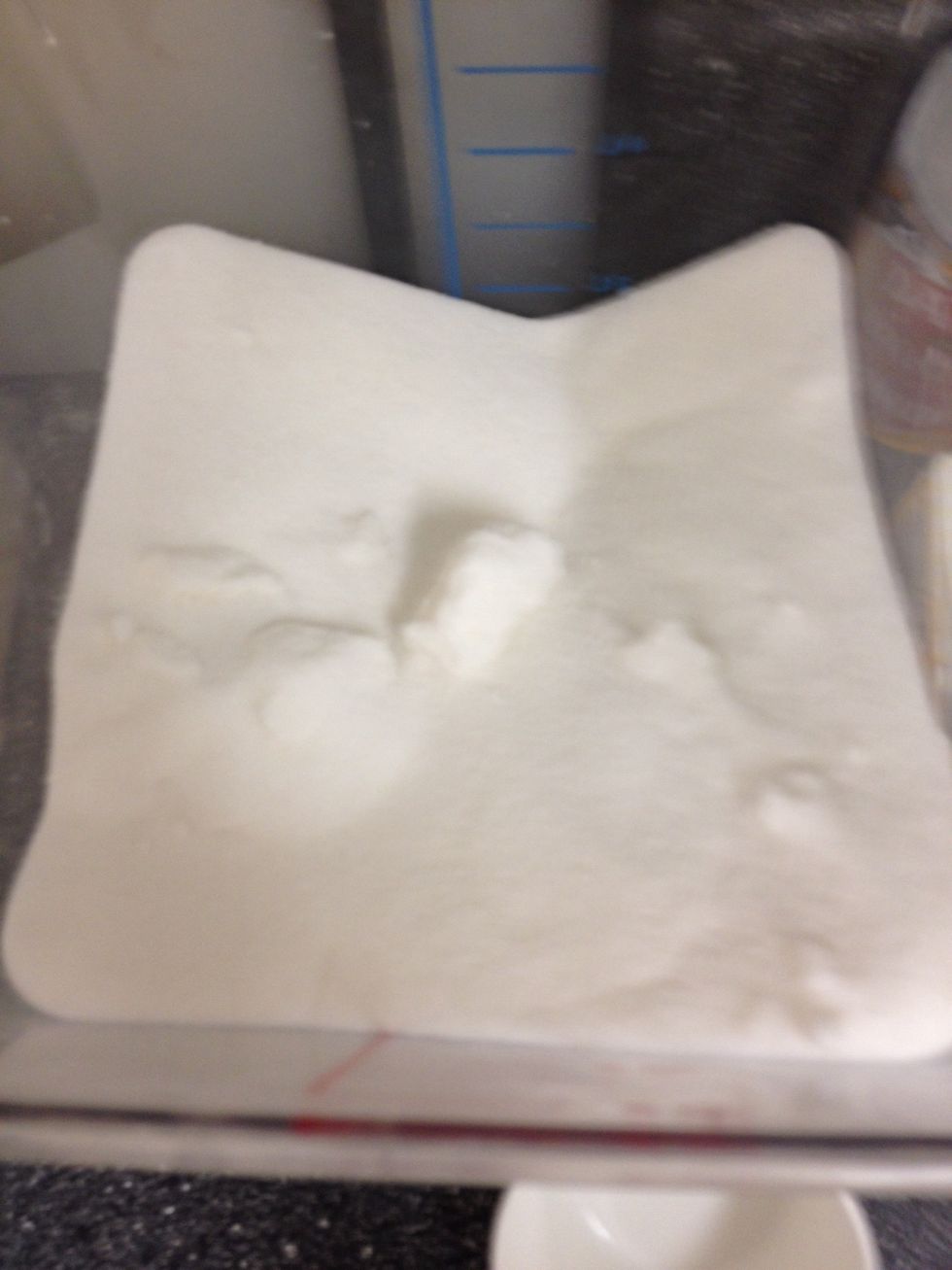 Add 2 cups of sugar. In to the batter and mix